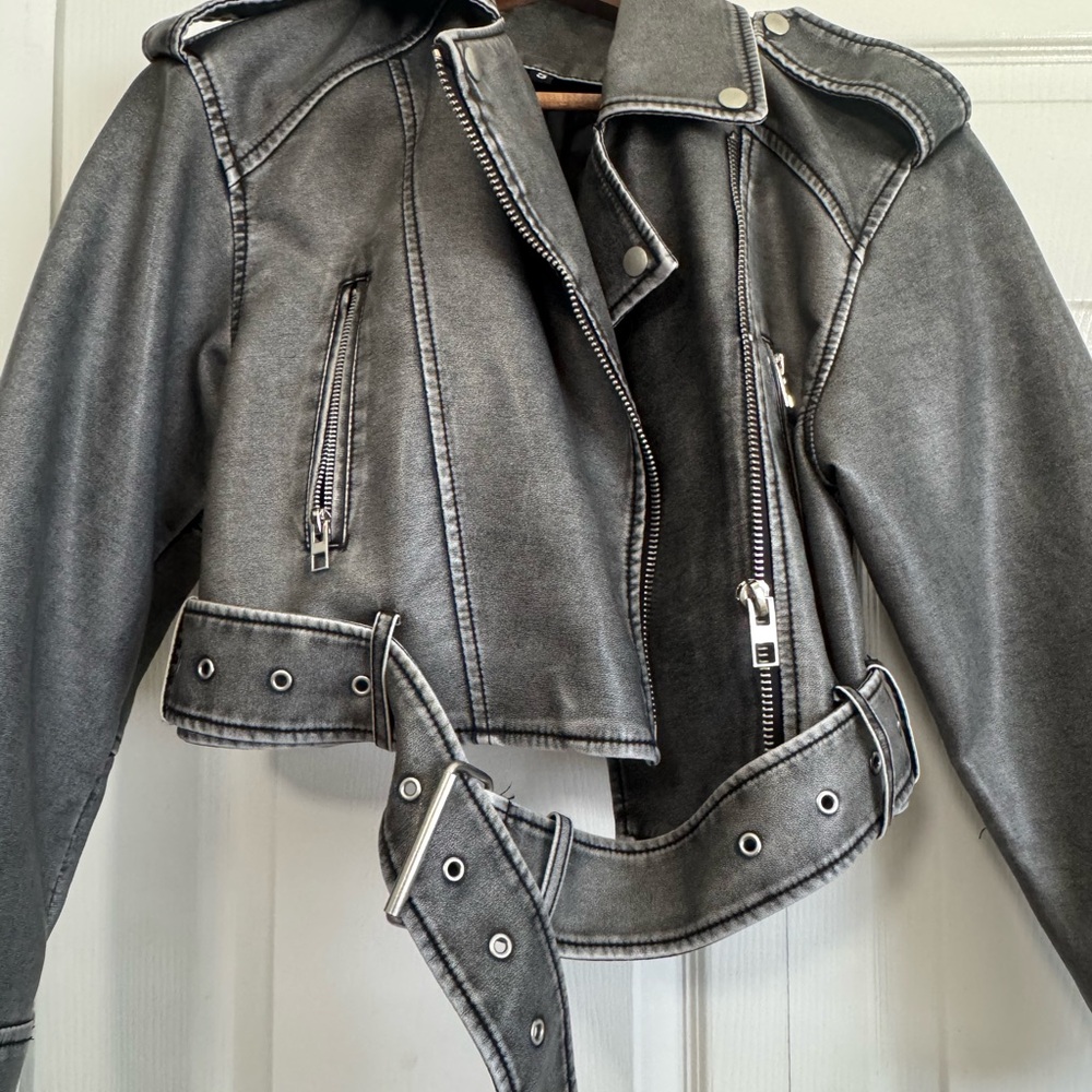 Gray Women's Cropped Jacket